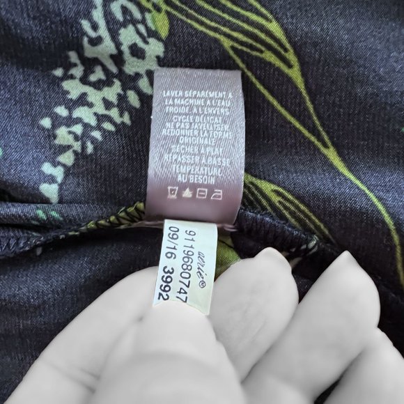 🎈HOST PICK🎈NEW! Aerie Satin Multibotanical Navy Pajama, PJ pants, Size S - Picture 11 of 13